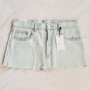 Forever 21 Light Denim Jean Mini Skirt